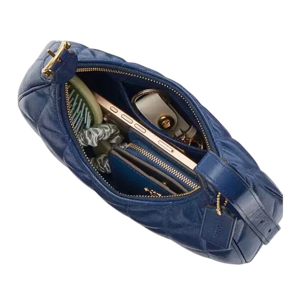 Coach Quilted Leather Emily Deep Blue - Picture 5 of 5